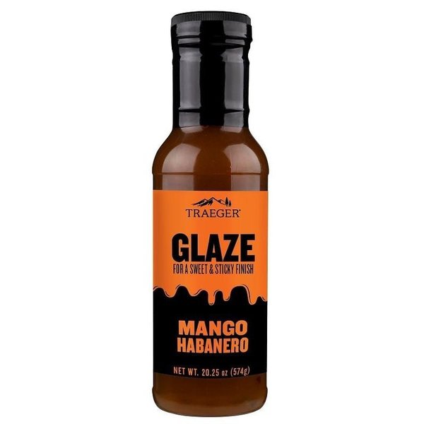 Traeger Barbeque Glaze, Mango Habanero Flavor, 12 oz Bottle GLZ002